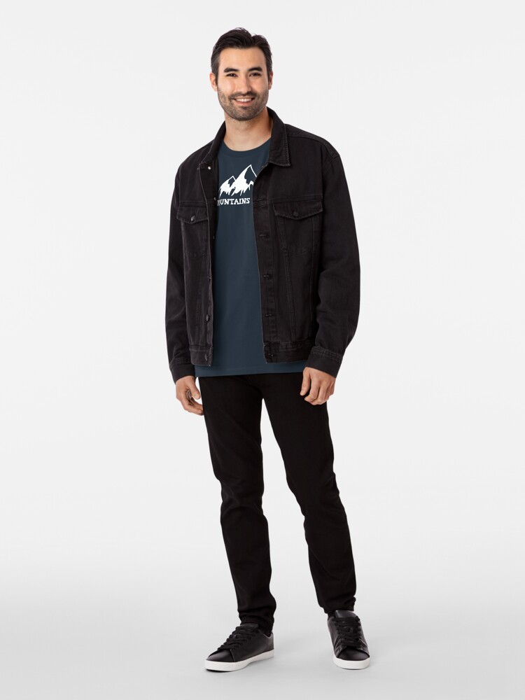 Alternate view of Mountains = life Premium T-Shirt