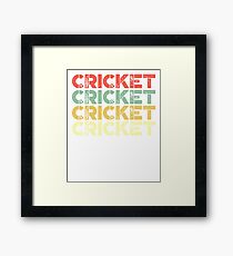 vintage cricket - retro cricket Framed Print