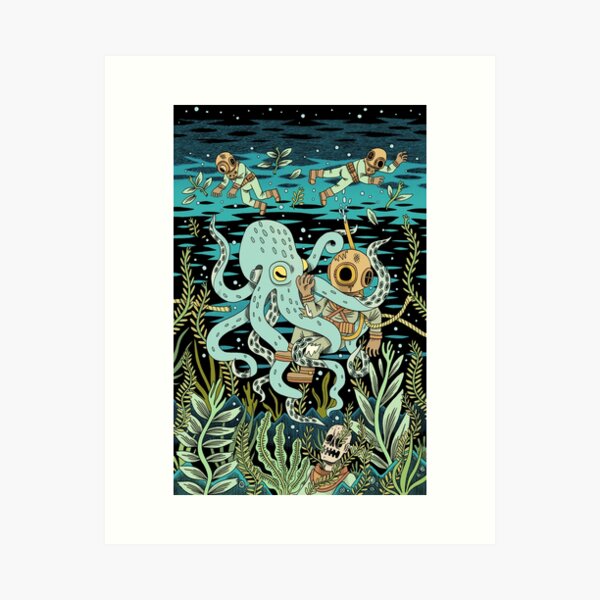 Diver Art Print