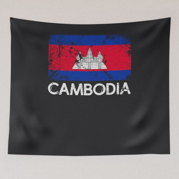 Item preview, Cambodian Flag Design | Vintage Made In Cambodia Gift designed and sold by melsens.