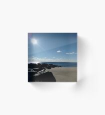 Jetty on Ocean Grove Beach New Jersey Acrylic Block