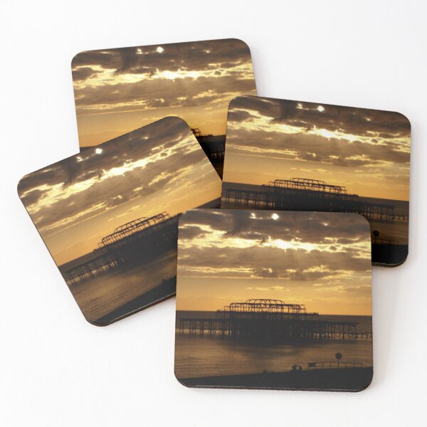 Item preview, Sunset over the West Pier - Brighton (2) designed and sold by SpikyNeil.