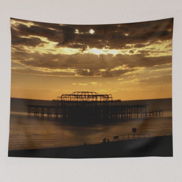 Item preview, Sunset over the West Pier - Brighton (2) designed and sold by SpikyNeil.