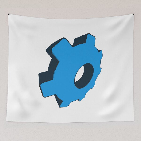 Item preview, Blue toothed wheel in perspective - Vector designed and sold by carlotoffolo.