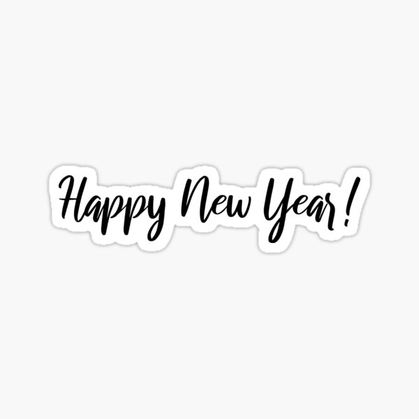 69inx46in, Decal Sticker Multiple Sizes New Year Party Celebrate Happy New Year Holidays and Occasions Happy New Year Party Outdoor Store Sign Blue 