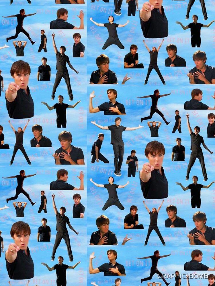 Zac Efron Troy Bolton Bet On It High School Musical by GRAPHICxBOMB