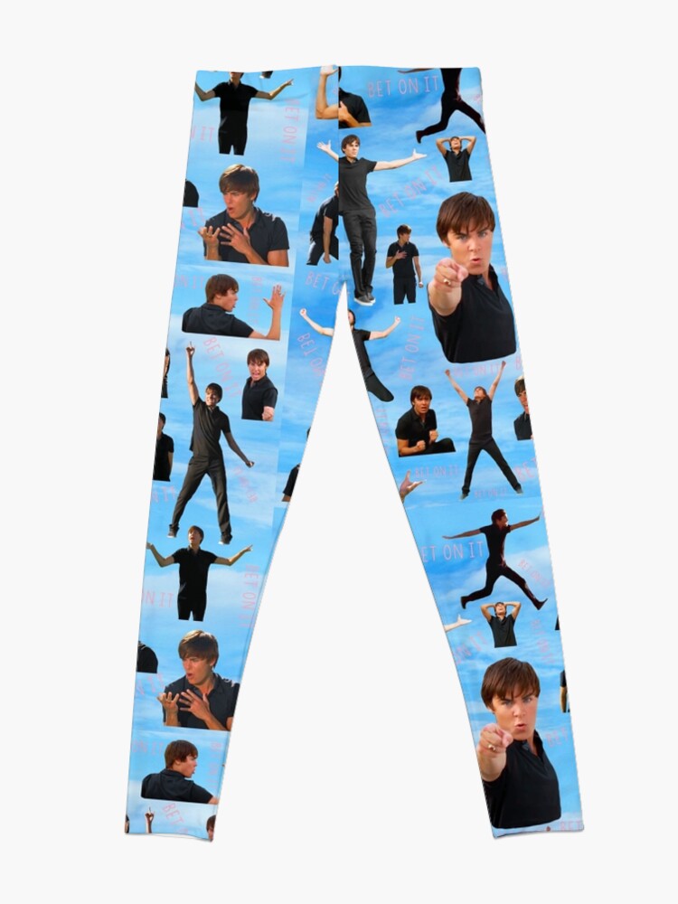 Alternate view of Zac Efron Troy Bolton Bet On It High School Musical Leggings