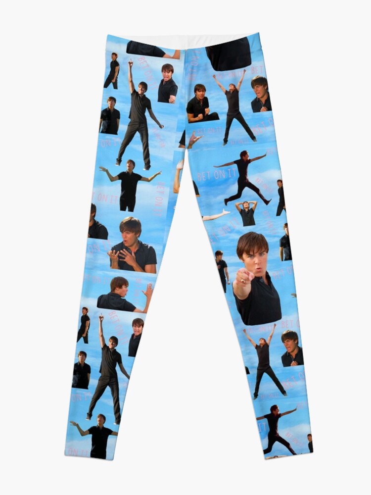 Alternate view of Zac Efron Troy Bolton Bet On It High School Musical Leggings