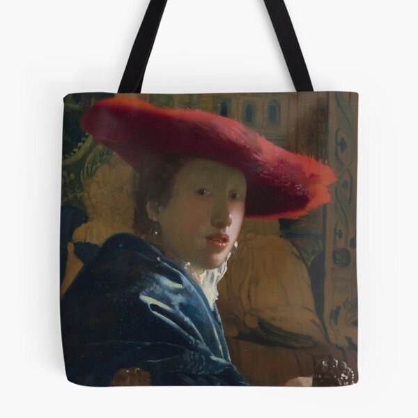 Item preview, Johannes Vermeer, Girl with the Red Hat, 1665/1666 Painting designed and sold by VibrantDesign.