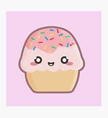Kawaii Cupcake Photographic Print