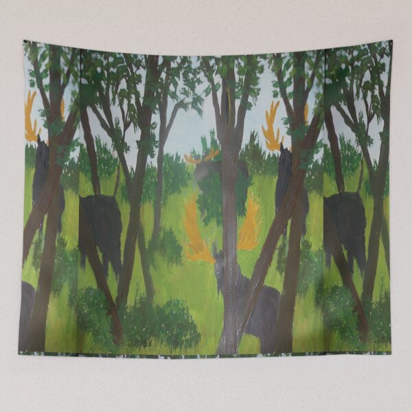 Item preview, Mooseville designed and sold by BellsPainting.
