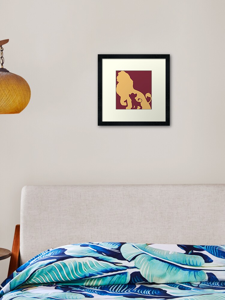 Simba The Lion King Framed Art Print By Kipitsimple Redbubble