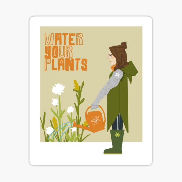 water your plants Sticker