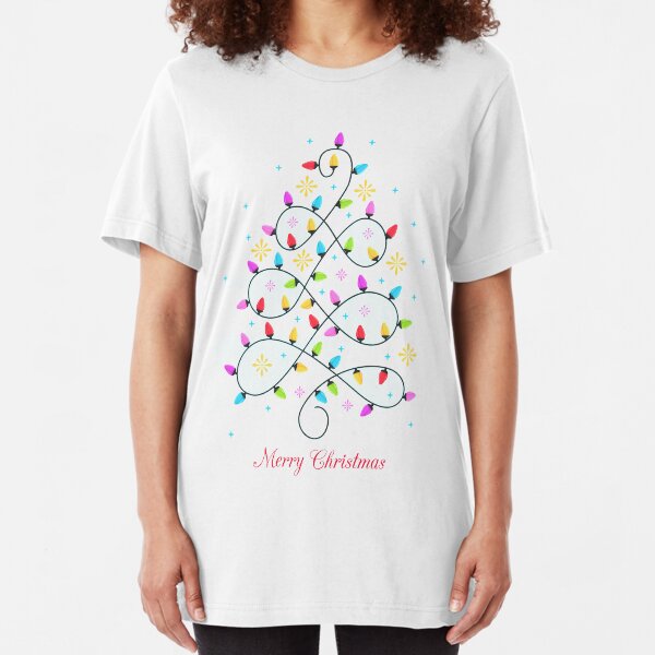 Christmas tee shirts - Christmas tree Slim Fit T-Shirt