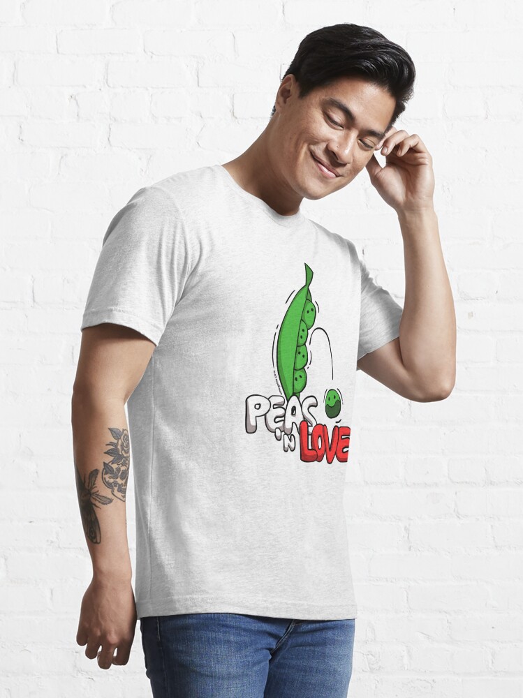 Alternate view of Peas 'n Love Essential T-Shirt