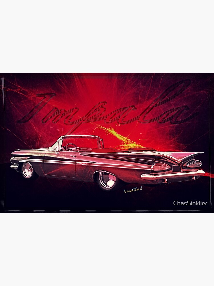Disover Chevy Impala Convertible for 1959 Premium Matte Vertical Poster