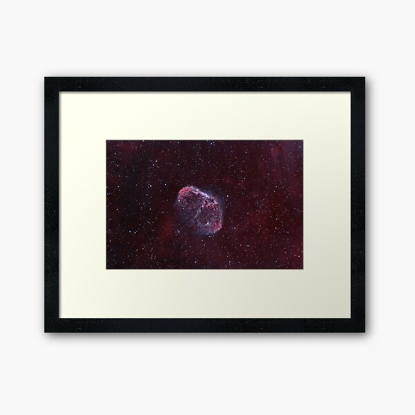 NGC6888 "Crescent" or "Medusa" nebula. Framed Art Print