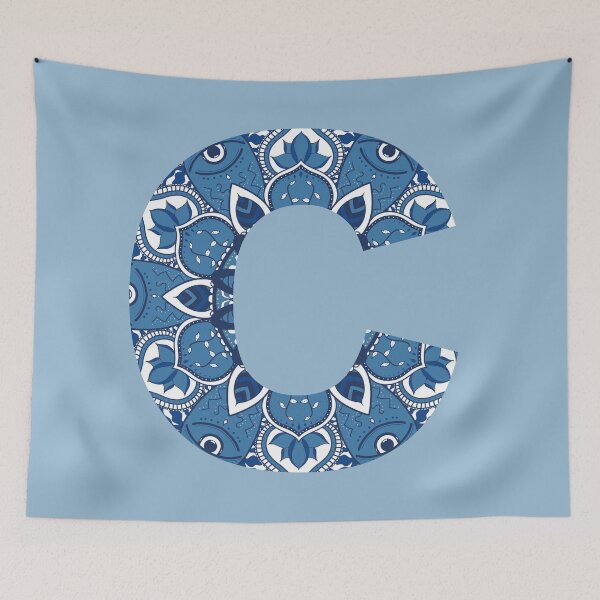 Item preview, C Blue Mandala designed and sold by abirose30.