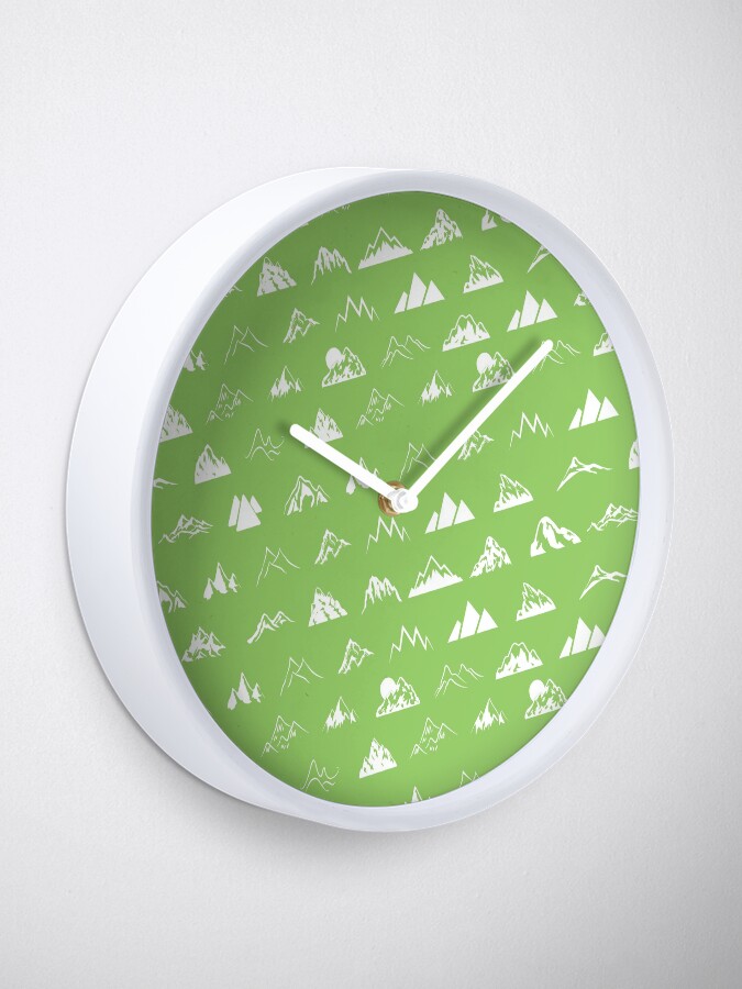 Alternate view of Mountains all over Clock