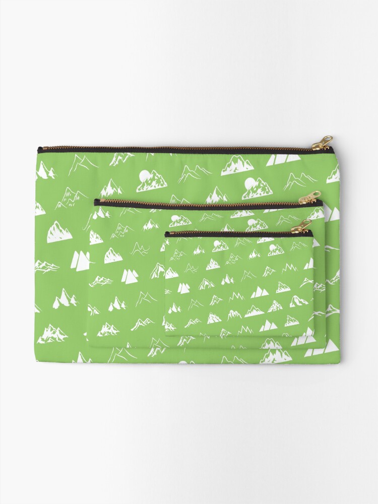 Alternate view of Mountains all over Zipper Pouch