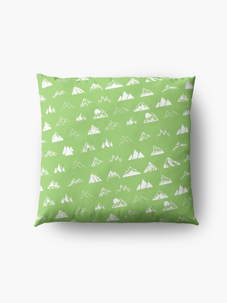 Alternate view of Mountains all over Floor Pillow