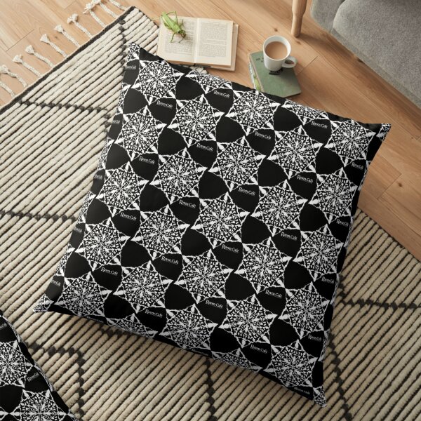 Holiday Raven Snow Flake Floor Pillow
