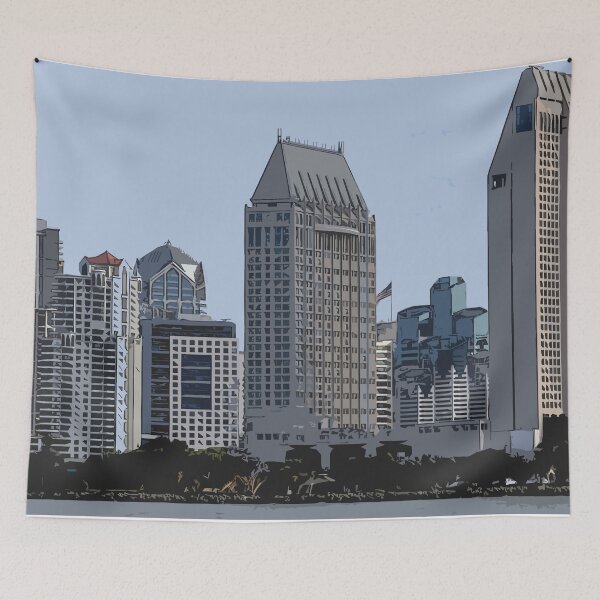 Item preview, Lining San Diego Bay designed and sold by KirtTisdale.