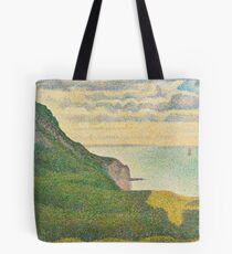 Georges Seurat, Seascape at Port-en-Bessin, Normandy, 1888 Painting Tote Bag