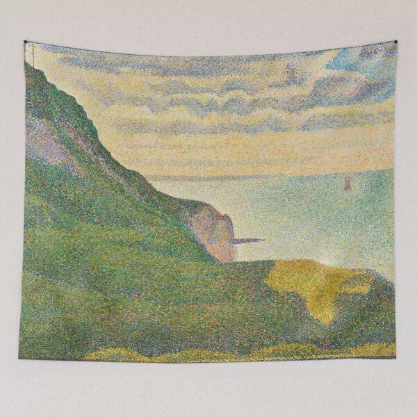 Item preview, Georges Seurat, Seascape at Port-en-Bessin, Normandy, 1888 Painting designed and sold by VibrantDesign.