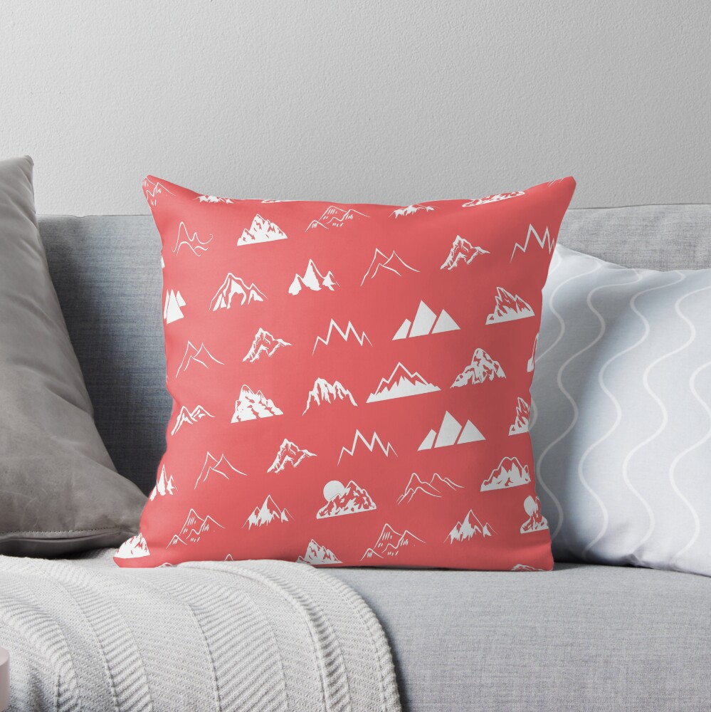 My mountains Throw Pillow