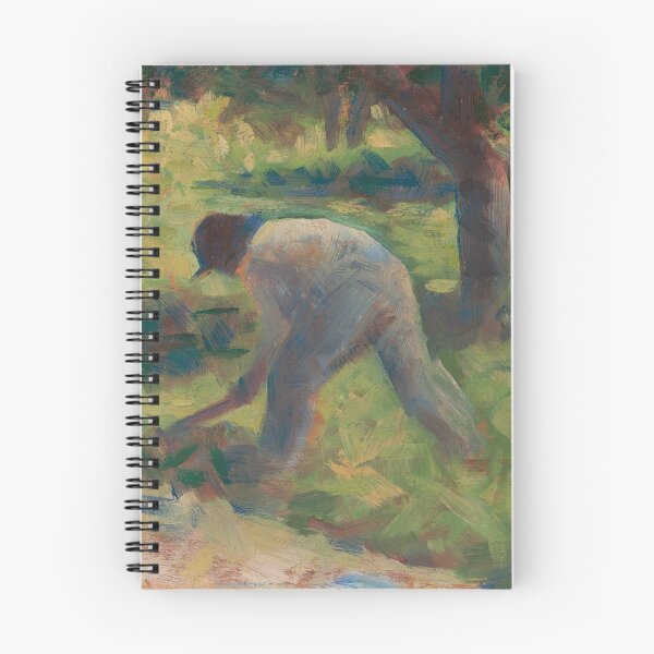 Item preview, Georges Seurat, Peasant with a Hoe, 1882 Painting designed and sold by VibrantDesign.