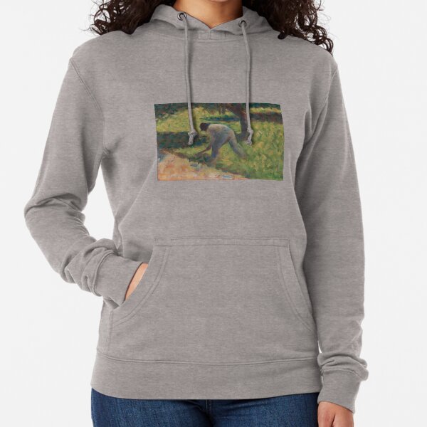 Georges Seurat, Peasant with a Hoe, 1882 Painting Lightweight Hoodie