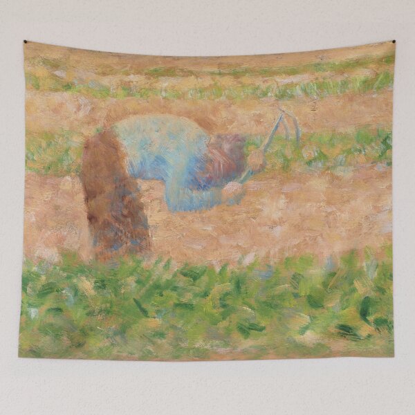 Item preview, Georges Seurat, Man with a Hoe, 1882 Painting designed and sold by VibrantDesign.