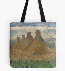 Georges Seurat, Haystacks, 1882 Painting Tote Bag