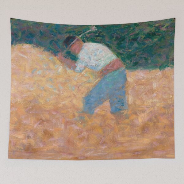 Item preview, Georges Seurat, The Stone Breaker, 1882 Painting designed and sold by VibrantDesign.