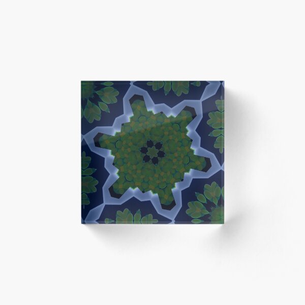 Peas and Ice Pedals Circle Design Offering at Green Bee Mee Acrylic Block