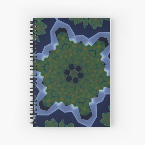 Peas and Ice Pedals Circle Design Offering at Green Bee Mee Spiral Notebook