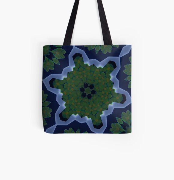 Peas and Ice Pedals Circle Design Offering at Green Bee Mee All Over Print Tote Bag