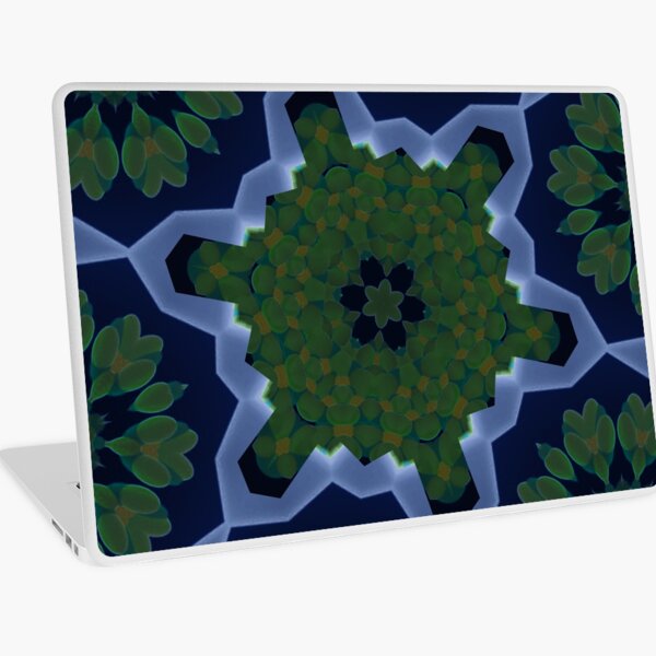 Peas and Ice Pedals Circle Design Offering at Green Bee Mee Laptop Skin