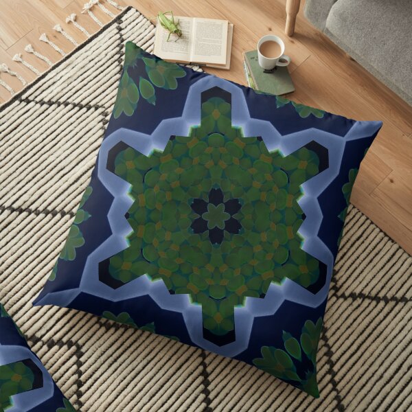 Peas and Ice Pedals Circle Design Offering at Green Bee Mee Floor Pillow