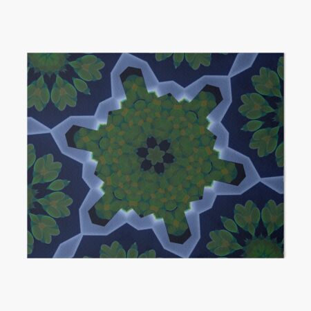 Peas and Ice Pedals Circle Design Offering at Green Bee Mee Art Board Print