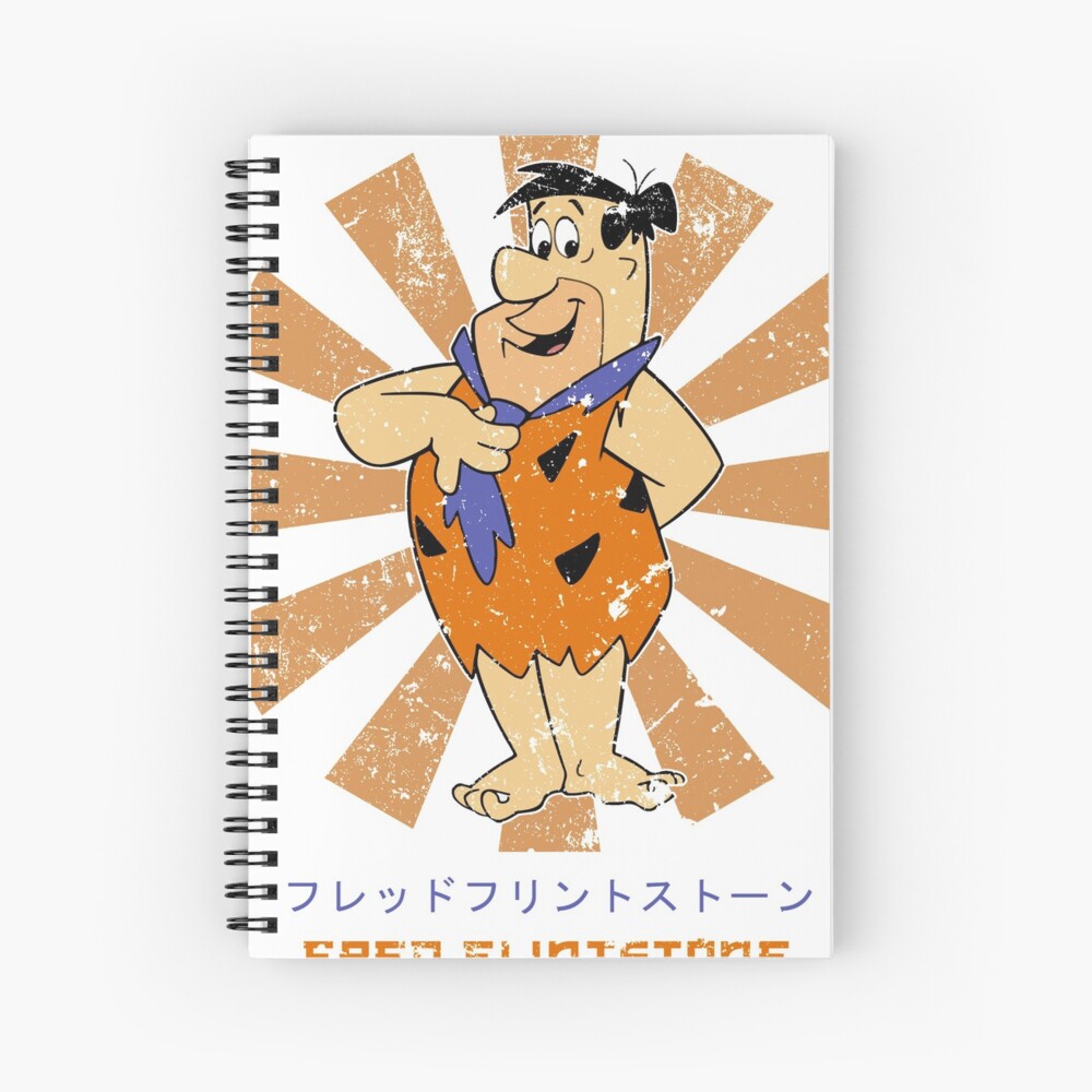 Fred Flintstone Retro Japanese Art Print By Nova5 Redbubble