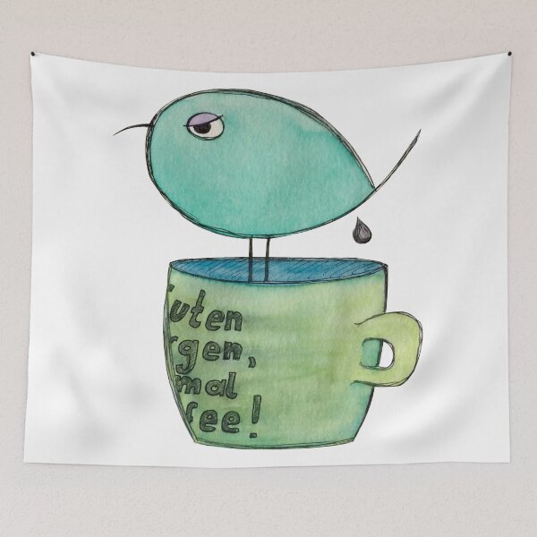 Item preview, Good morning, first coffee! designed and sold by silvanillion.