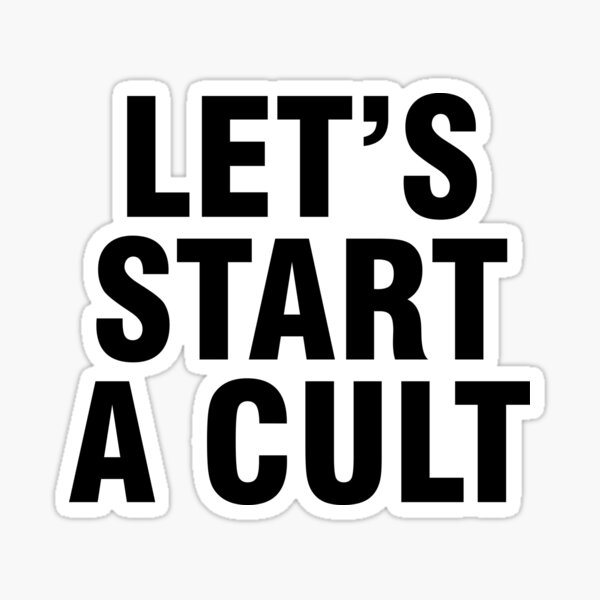 let's start a cult moletom com capuz
