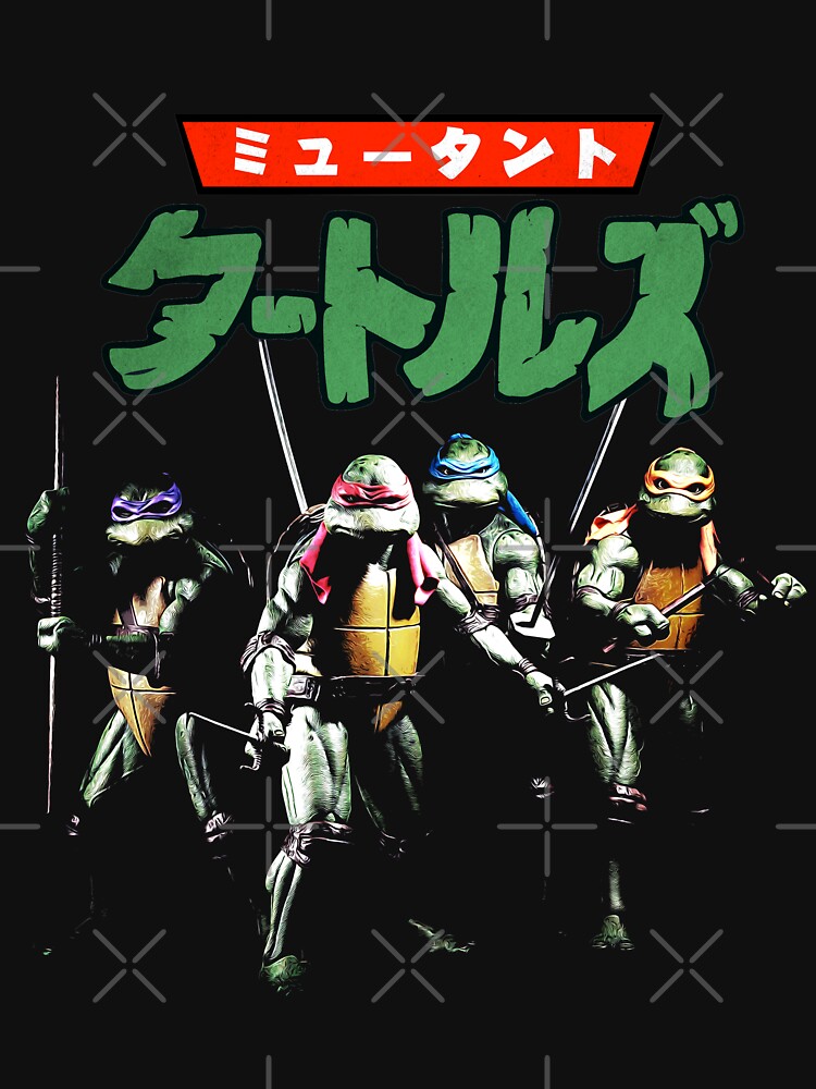 Teenage Mutant Ninja Turtles Japanese 80's Adult T-Shirt – Fundom