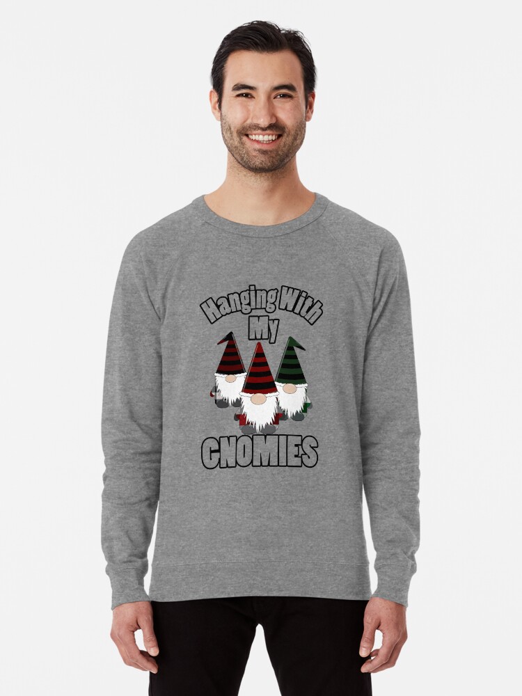 Hanging with My Gnomies Funny Christmas Sweater Santa Gnome Lover Unisex T-Shirt 