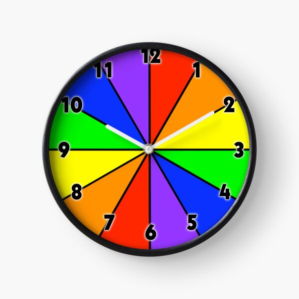 Plain Jack/Jane Pride Flag Clock