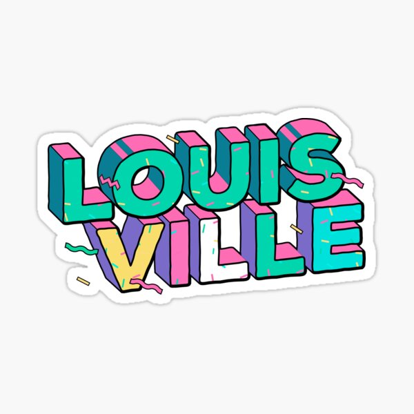 louisville pronunciation Sticker for Sale by kaykiser