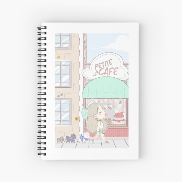 Petite Cafe Spiral Notebook