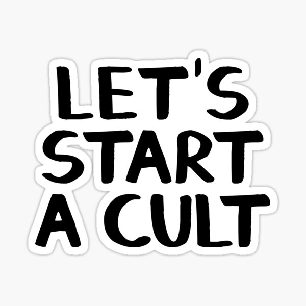 let's start a cult moletom com capuz